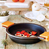 Cassola baixa antiadherent amb tapa Bra Efficient Orange 30cm