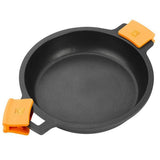 Cassola baixa antiadherent amb tapa Bra Efficient Orange 30cm